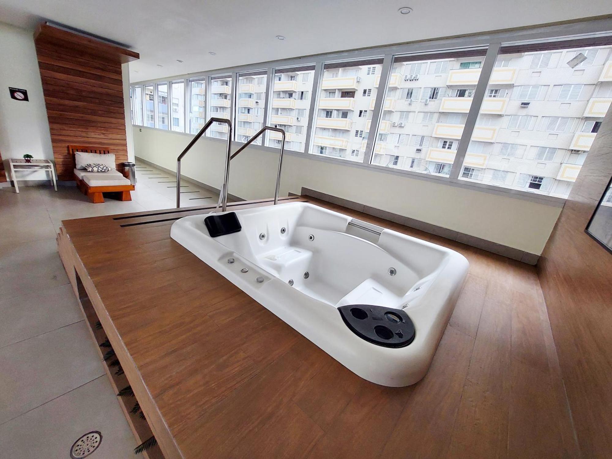 Book Santos - Condominio Unlimited - Apartamento Com Vista Mar E Apartamento Com Vista Piscina Exterior foto